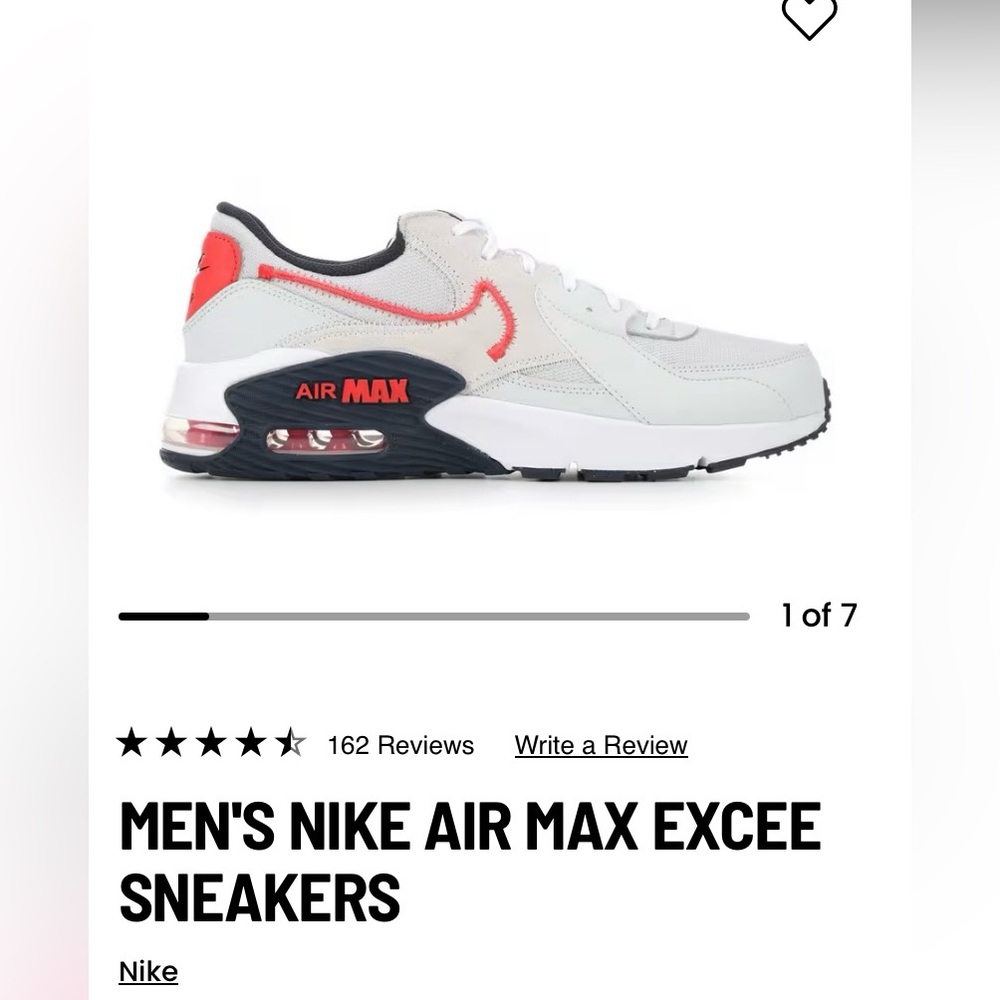 Men’s Nike air max excee sneakers